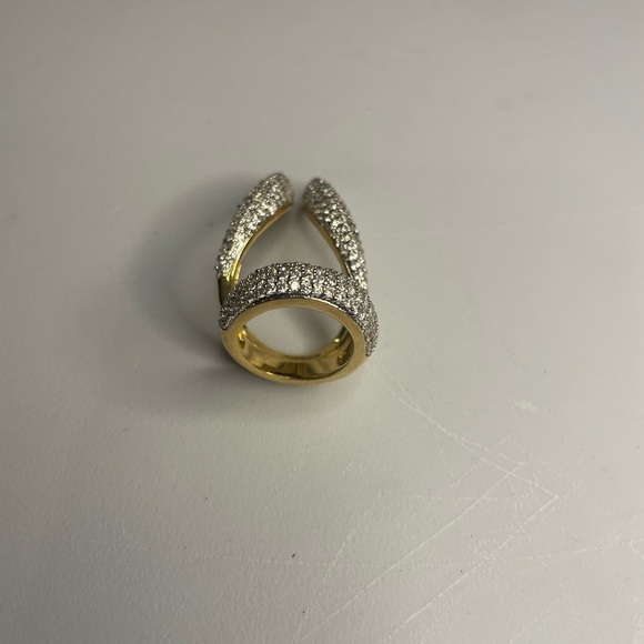 nOir Unique Silver and Gold Women's Statement ring, size 6.5 - Picture 4 of 9